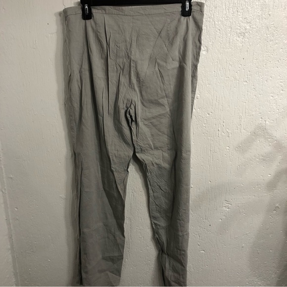 Eileen Fisher Straight Wide ‎ Leg Gray Lightweight Pants 16 - Picture 3 of 6